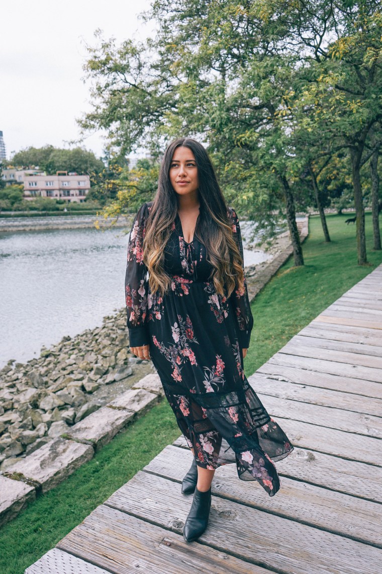 ever new canada, ever new fall, alicia fashionista, vancouver style, mid size fashion blogger, fall florals