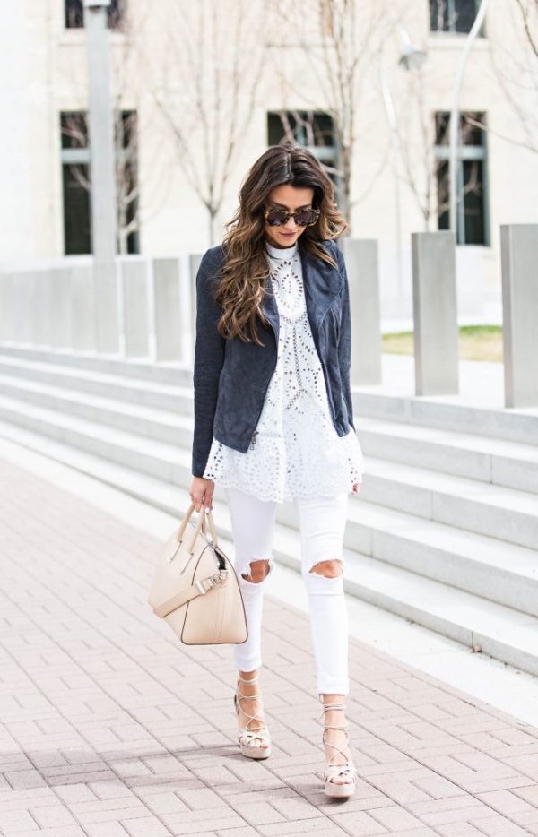 Style Tips On What To Wear With White Jeans – The White Jeans Outfit